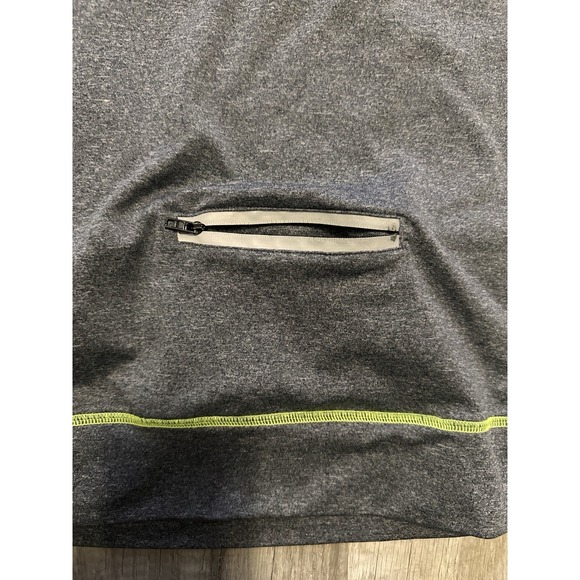 Victoria's Secret Ultimate Womens Medium Gray 1/4 Zip Sweatshirt Back Zip Pocket - Picture 13 of 16